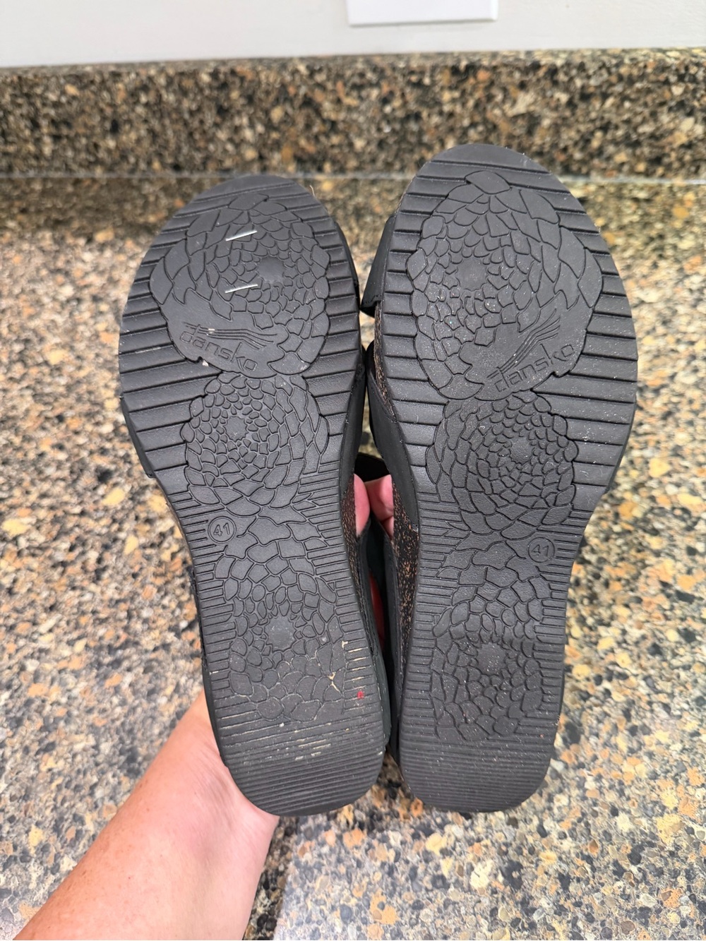 Dansko Women's Black Slide Sandals with Buckle 41 - Picture 7 of 11